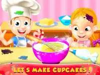 Cupcake Bakery Shop - Kids Food Maker Games Screen Shot 3
