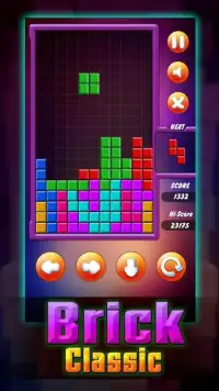 Brick Classic Puzzle of tetris Screen Shot 2