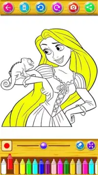 Learn to color Princesses for kids Screen Shot 6