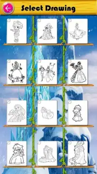 Learn to color Princesses for kids Screen Shot 7