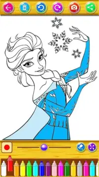 Learn to color Princesses for kids Screen Shot 5