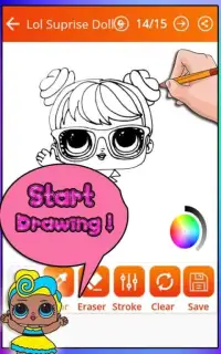 How to draw Lol doll surprise (Lol surprise game) Screen Shot 1