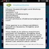 Chess Queen,Knight and Bishop Problem Screen Shot 3