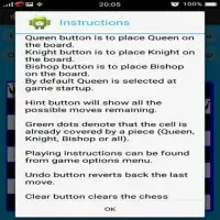 Chess Queen,Knight and Bishop Problem Screen Shot 1