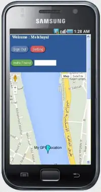 GPS Tracking Google Map Screen Shot 2