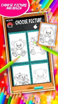 boneka beruang mewarnai buku Screen Shot 5
