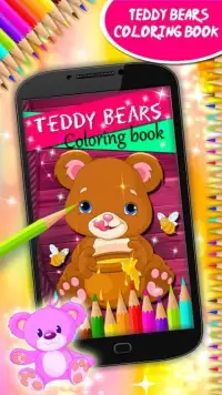 boneka beruang mewarnai buku Screen Shot 7