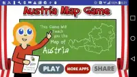 Austria Map Puzzle Game Free Screen Shot 2
