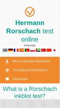 Hermann Rorschach test (inkblot test) Screen Shot 4