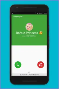 Fake Call Barbie Princess Screen Shot 1