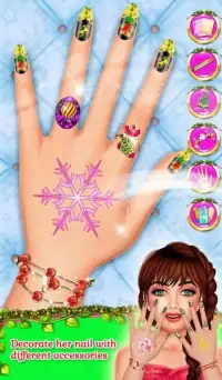 Christmas Nail Fashion Salon Makeover Screen Shot 2