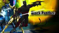 Flying black Panther hero vs black stick heroes Screen Shot 2