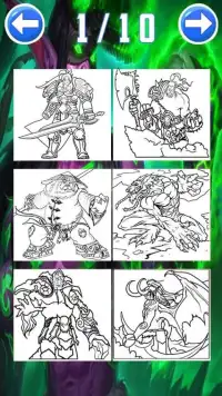 world of war wow coloring craft on azeroth by fans Screen Shot 4