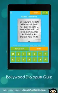 Bollywood Dialogue Quiz Screen Shot 10