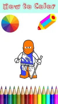 How to Coloring Ninjago Game Screen Shot 2