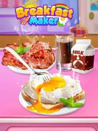 Breakfast Maker - Make Cloud Egg, Bacon & Milk Screen Shot 0