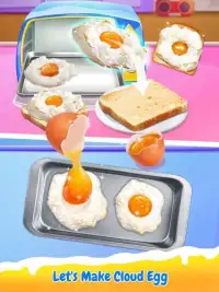 Breakfast Maker - Make Cloud Egg, Bacon & Milk Screen Shot 2