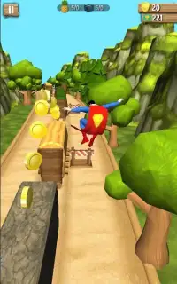 Super Heros : Jungle Subway Dash 3D Screen Shot 1