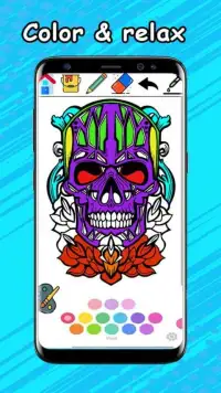 Sugar Skulls Coloring Book - Colorfil Mandala 2018 Screen Shot 4