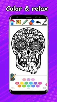 Sugar Skulls Coloring Book - Colorfil Mandala 2018 Screen Shot 0
