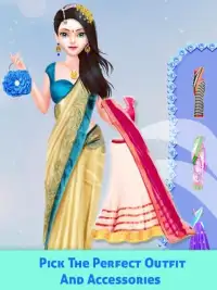Indian Wedding Fashion Gopi Girl Makeover Salon Screen Shot 3