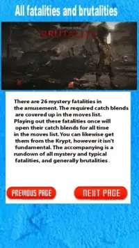 Guide of Mortal Kombat Game Screen Shot 2