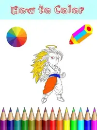Coloring Super Saiyan God Screen Shot 1