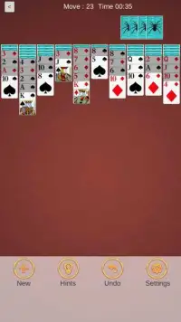 Spider Solitaire : 300 levels Screen Shot 4