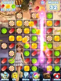 Candy Girl Mania Puzzle Games Screen Shot 4