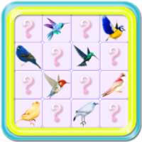 Birds pairs match:Paradise pop memory game
