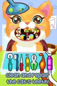 Kitty at the Dentist Girl Game Screen Shot 1