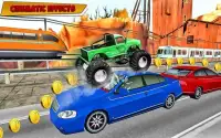 Monster Truck Stunts Racing Games 2017 Screen Shot 1