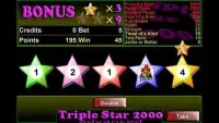 Triple Star 2000 Video Poker Screen Shot 4