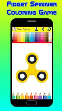 Fidget Spinner Coloring Screen Shot 1