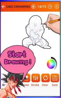 How to draw Dragon Ball Z Characters (DBZ Games) Screen Shot 1