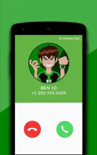 Fake Call From Ben 10 Screen Shot 2