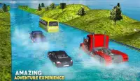 Floating Water Coach Bus Traffic Race Screen Shot 1