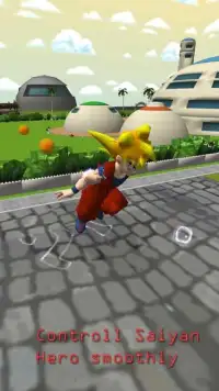 Ultimate Super Saiyan Goku Xenoverse Dragon Run 3D Screen Shot 1