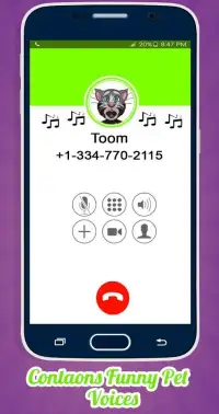 Real Call From Talking Toom Screen Shot 1
