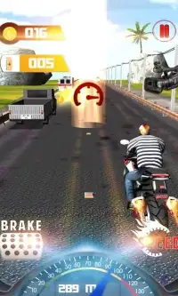 Moto Racing Real Bike Traffic Rider 3D Game Screen Shot 0
