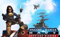 Amazing Woman Navy Survival Mission Screen Shot 3