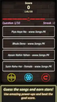 Offline Music Quiz Game Screen Shot 2
