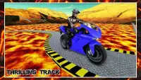 SuperHero Moto Bike Lava Impossible Tracks 3D 2018 Screen Shot 2