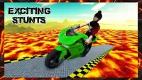 SuperHero Moto Bike Lava Impossible Tracks 3D 2018 Screen Shot 0