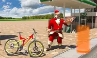 Bicycle Santa Christmas Pizza Delivery Screen Shot 17
