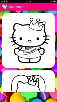 Coloring Book For Kitty Screen Shot 5