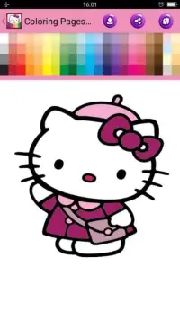 Coloring Book For Kitty Screen Shot 2