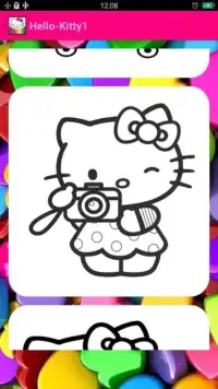 Coloring Book For Kitty Screen Shot 4