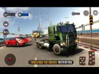 Chained Car Transport Truck Driving Games Screen Shot 9