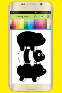 Coloring book for We Bare Bears Screen Shot 2
